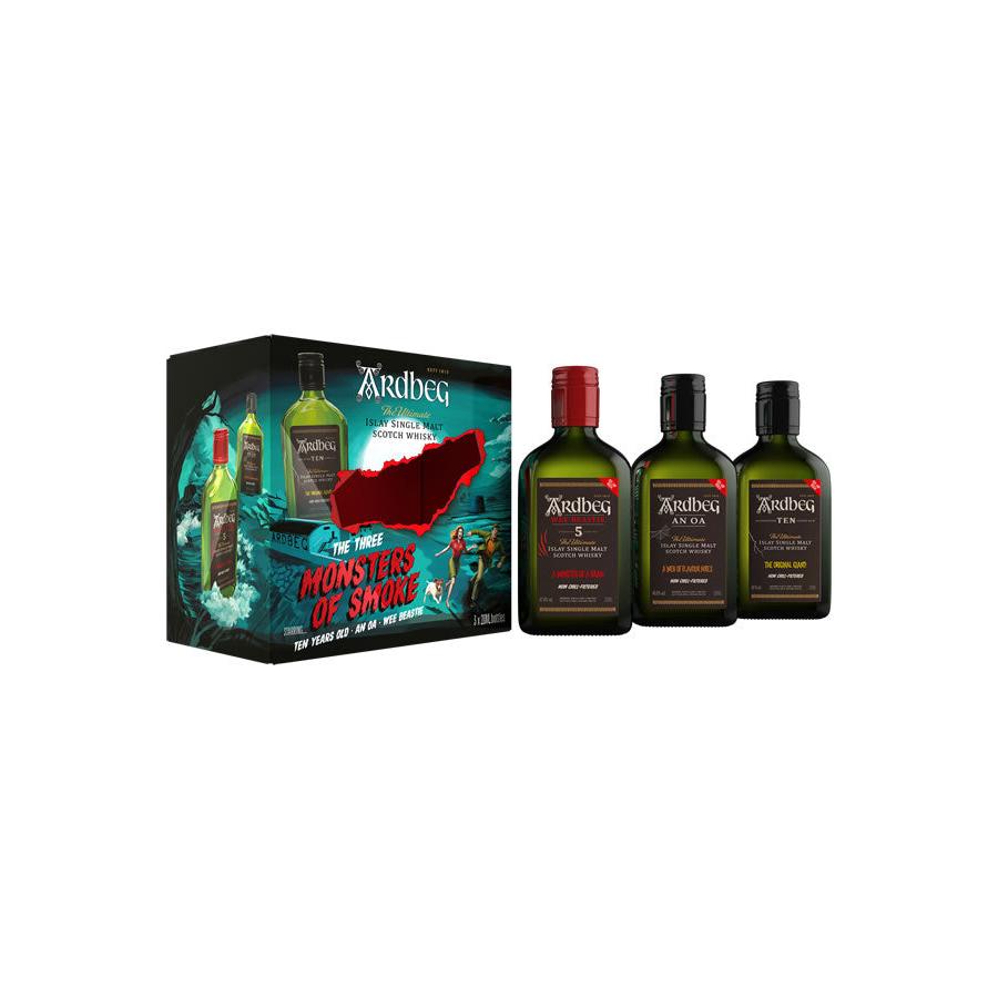 ardbeg monsters of smoke gift pack Ardbeg Monsters Of Smoke Trio – OMGCHEERS
