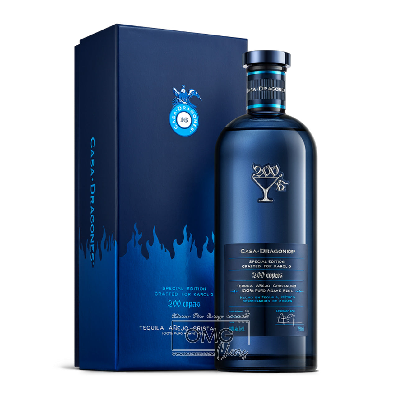 Casa Dragones x Karol G 200 Copas Cristalino 750ML