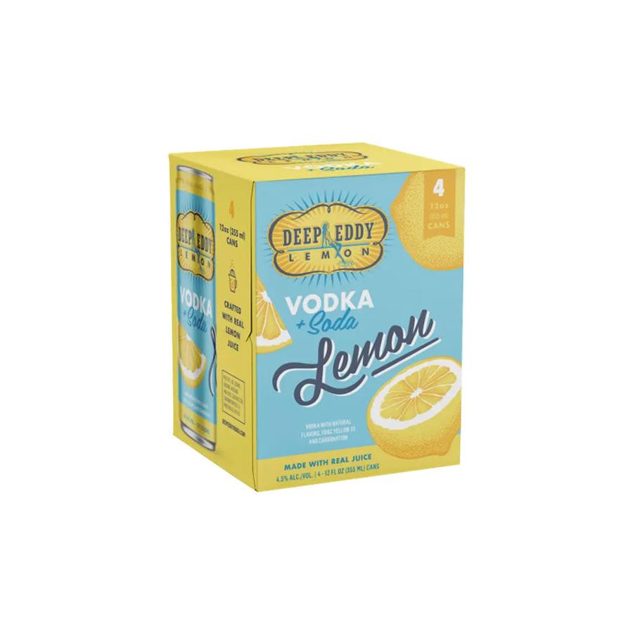 Deep Eddy Vodka and Soda Lemon