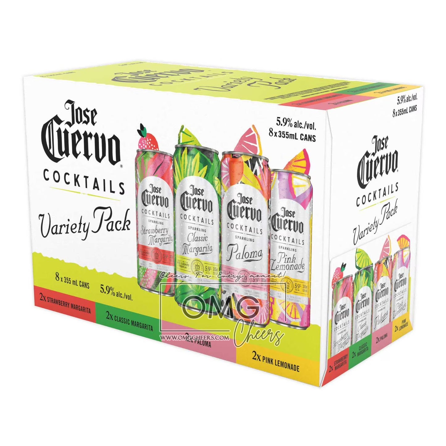 Jose Cuervo Authentic Sparkling Variety 8PK Cans