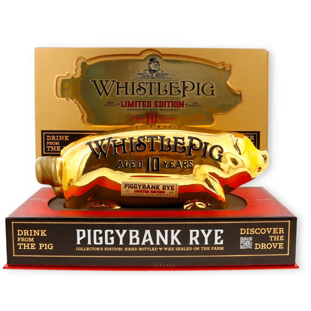 WhistlePig Limited Edition PiggyBank 10 Year Rye 1L