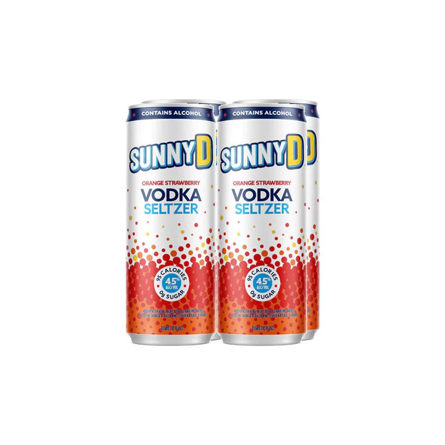 Sunny D Orange Strawberry Vodka Seltzer