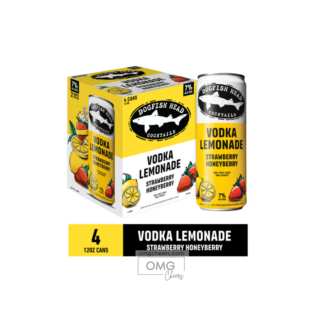 Dogfish Head Strawberry & Honey Berry Vodka Lemonade 4Pk