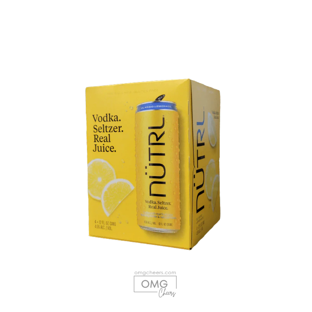 Nutrl Classic Lemonade Vodka Seltzer 4Pk