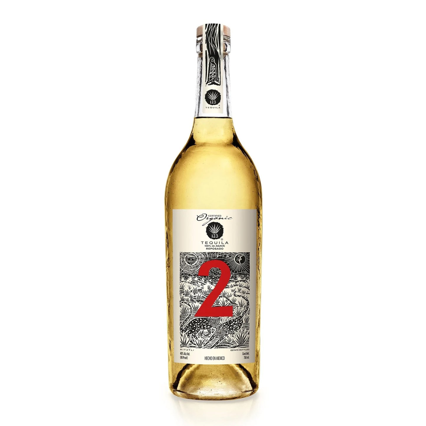 123 Tequila Organic Reposado no2 750 ml