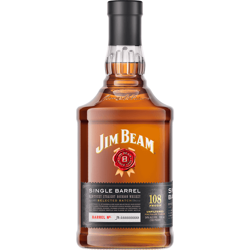 Jim Beam Single Barrel Bourbon Whiskey 750 ml