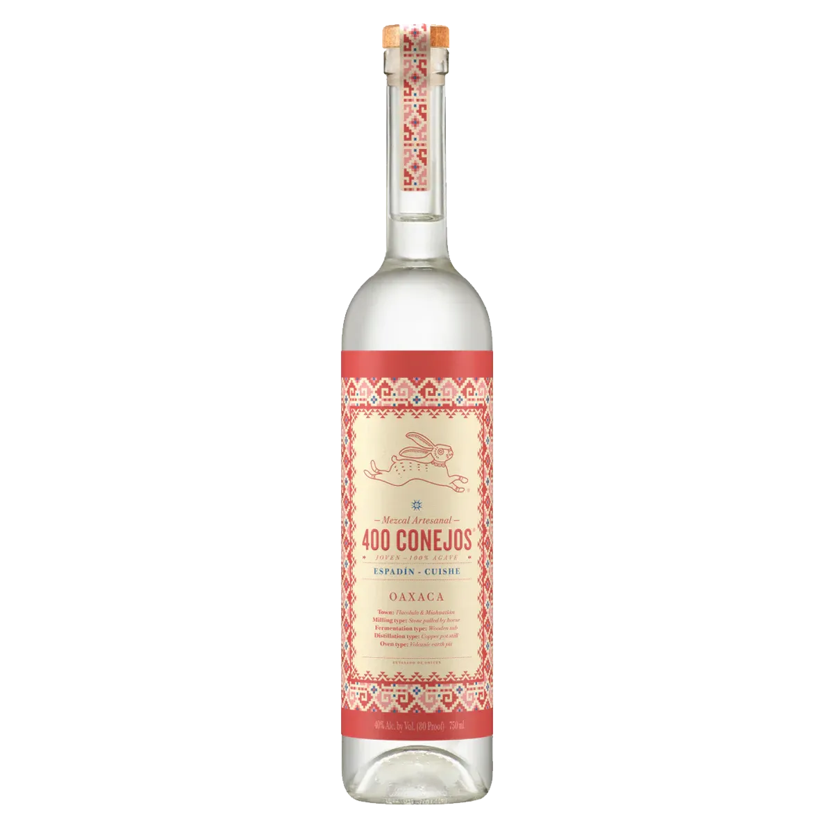 400 Conejos Mezcal Cuishe Joven 750ML