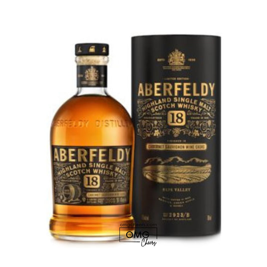 Aberfeldy Finished in Cabernet Sauvignon Wine Casks 18 year 750ml