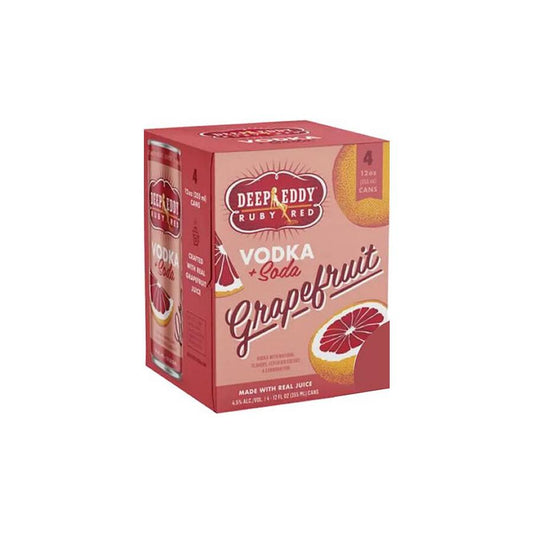 Deep Eddy Vodka and Soda Grapefruit