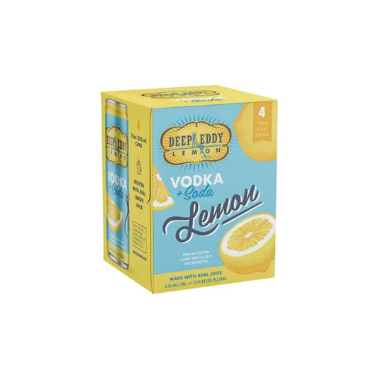 Deep Eddy Vodka and Soda Lemon