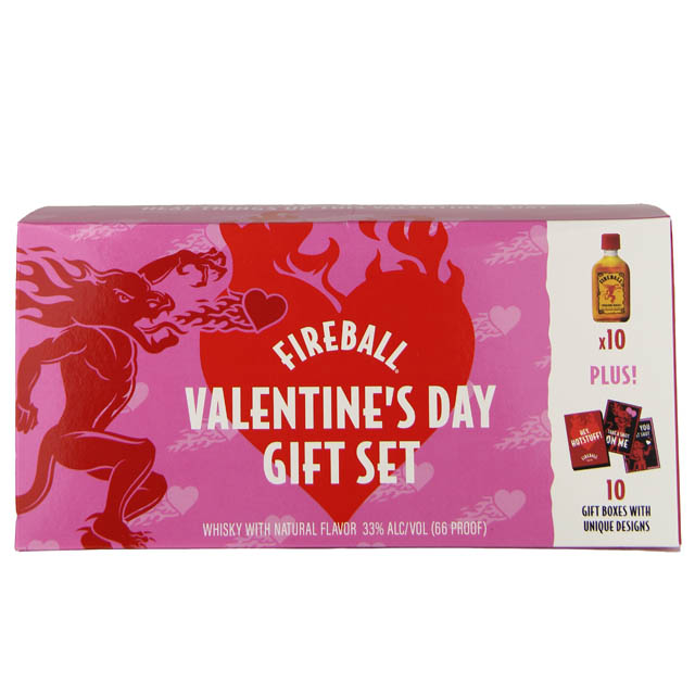 Fireball Cinnamon Whisky Valentines Edition 10 Pac