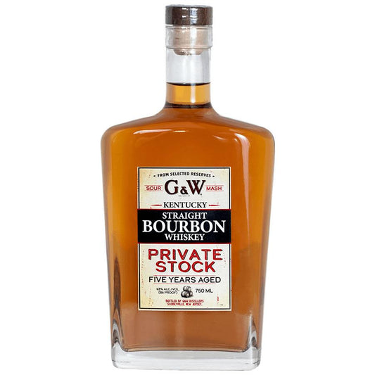G&W Private Stock 5 Year Bourbon