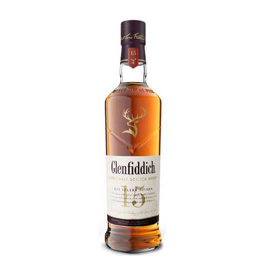 Glenfiddich 15 Year Single Malt Scotch Whisky Solera Aged 15 year 750 ml