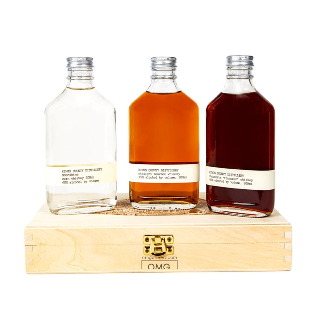 Kings County Classic Whiskey Gift Set 3 X 200ml Box