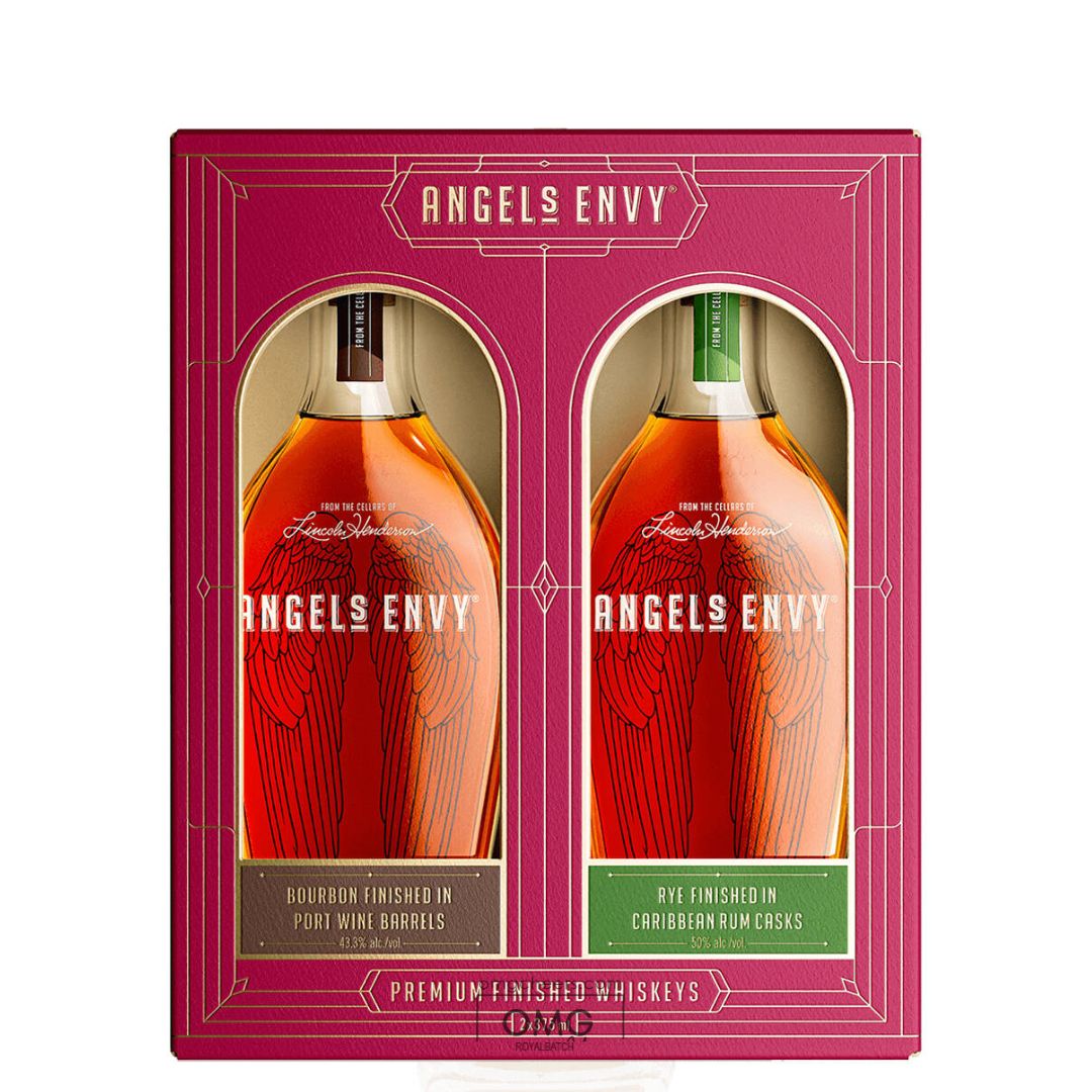 Angels Envy Bourbon and Rye Gift Pack 375 ml