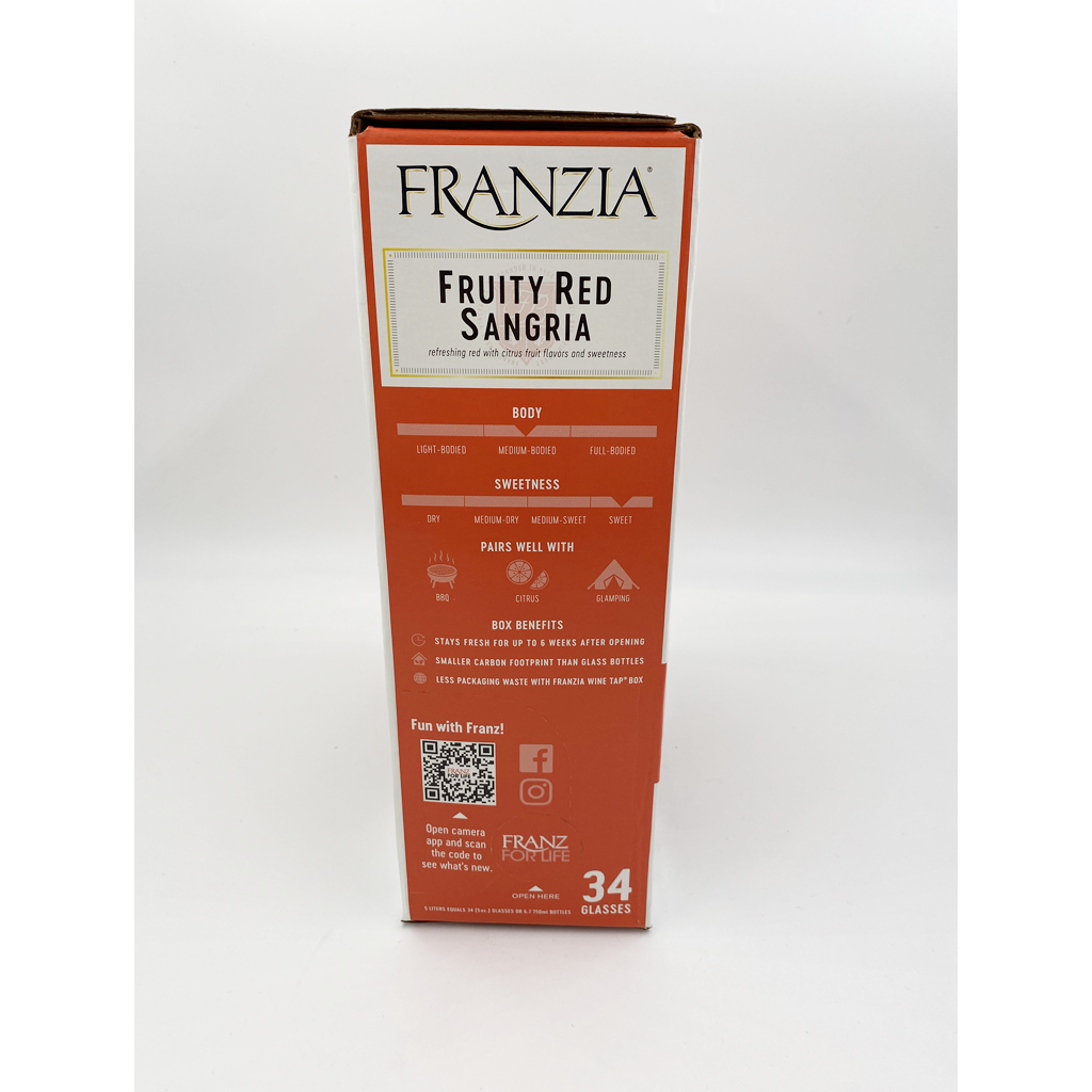 Franzia Fruity Red Sangria - 5.0L