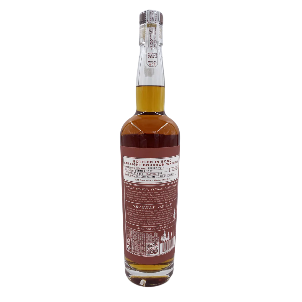 Redwood Empire Grizzly Beast Bottled In Bond - 750ML