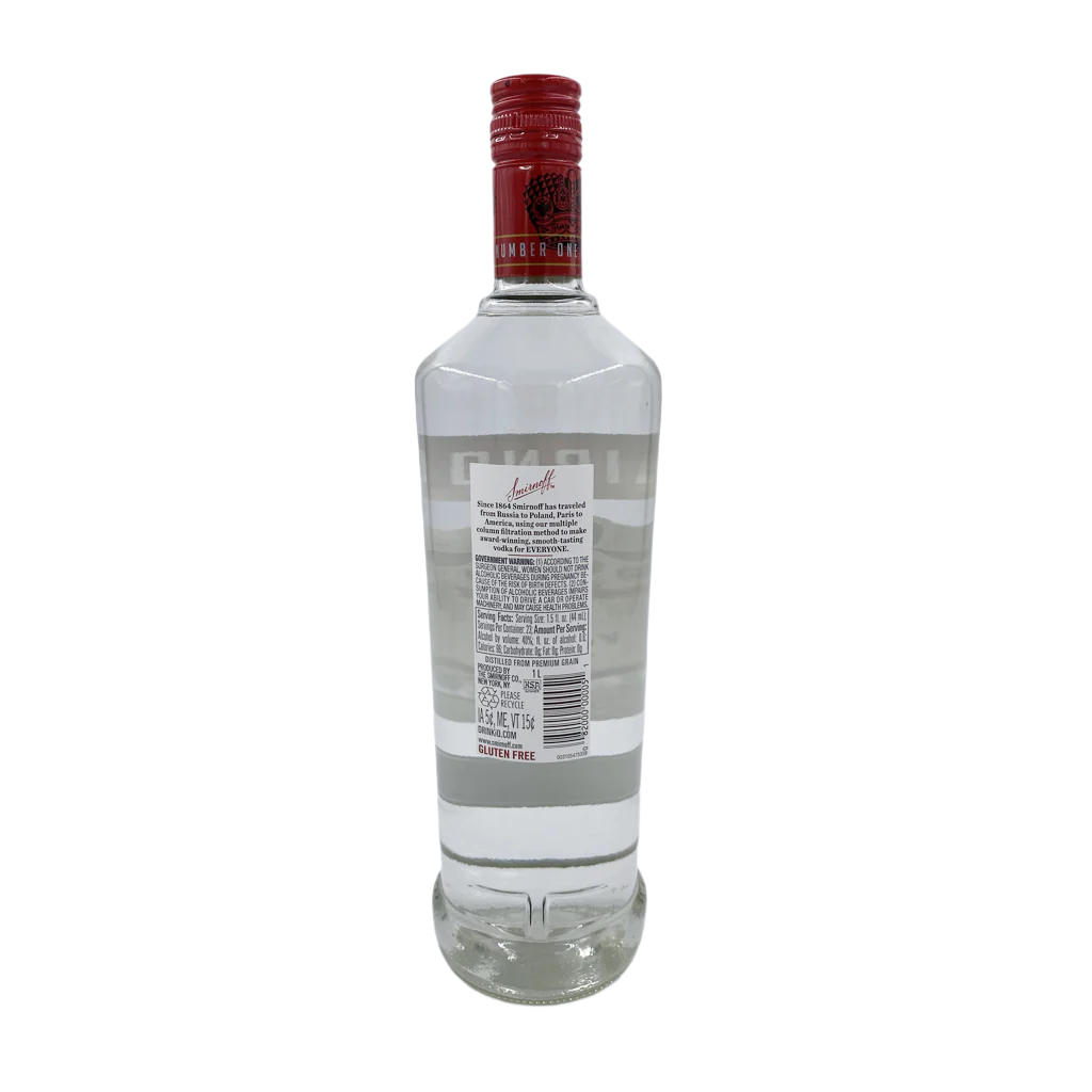 Smirnoff Vodka - 1.0L