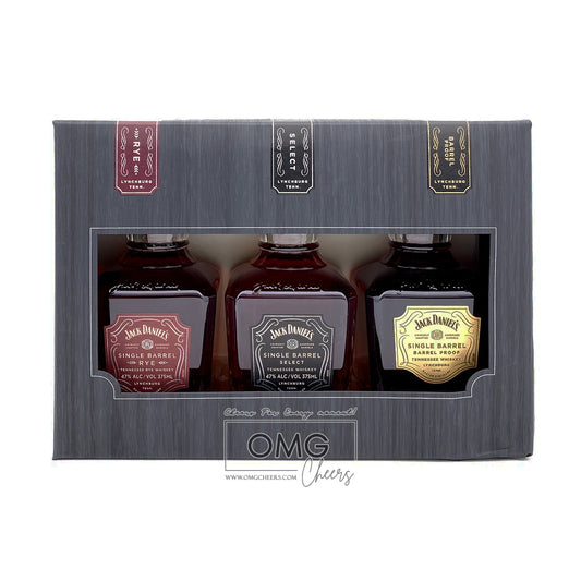 Jack Daniels Single Barrel Collection Gift Set 3x375ml