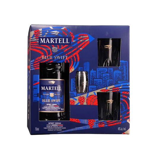 Martell Blue Swift VSOP Gift Box / with cups 750 ml