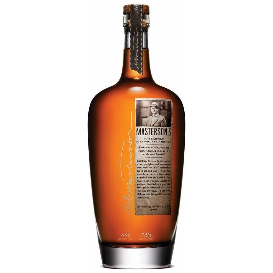 Masterson's 10 Year Old Straight Rye Whiskey 750 ml