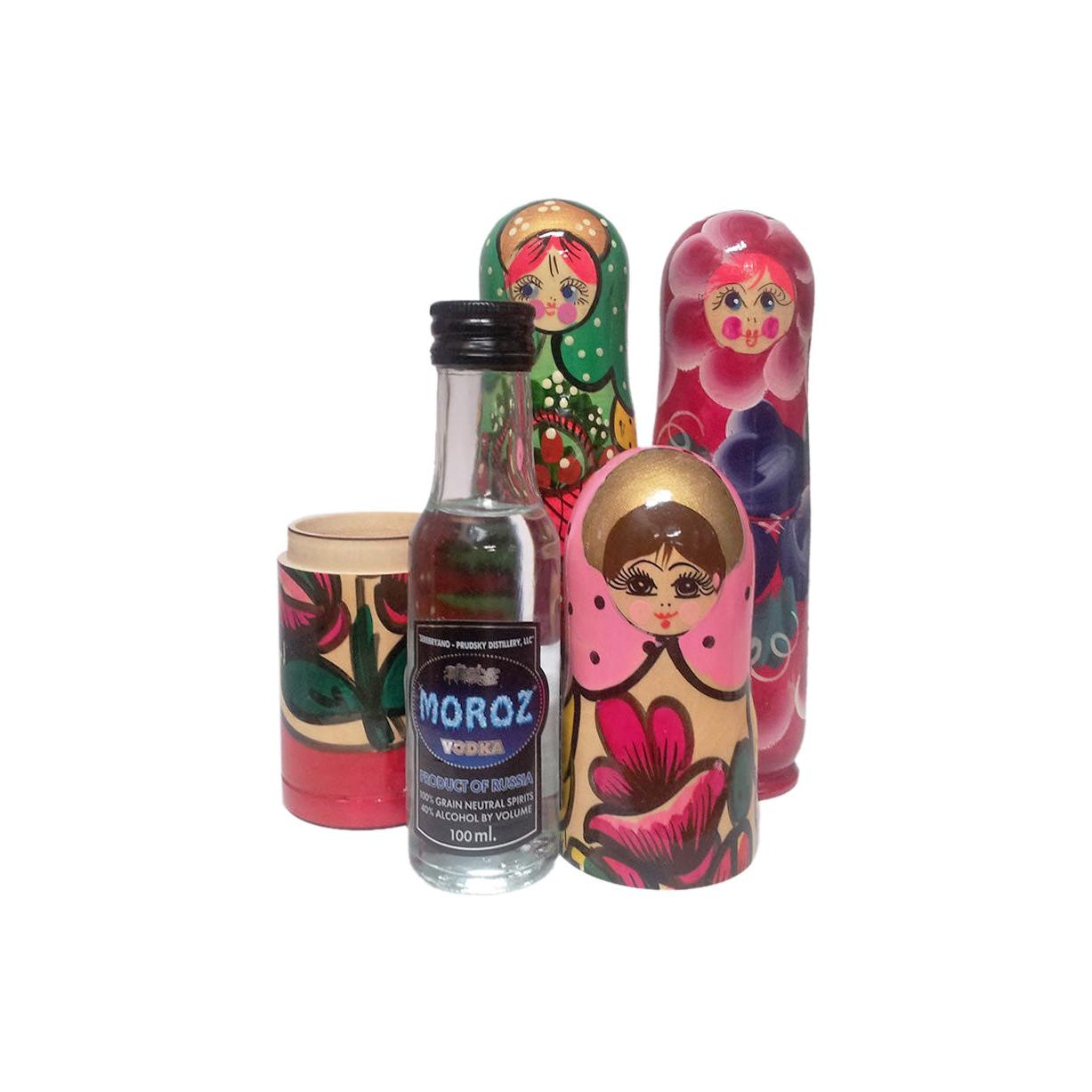 Moroz Vodka in Matryoshka 100ML Set of 3