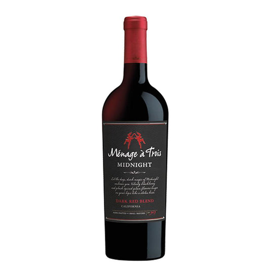 Menage A Trois Midnight Dark Red Blend