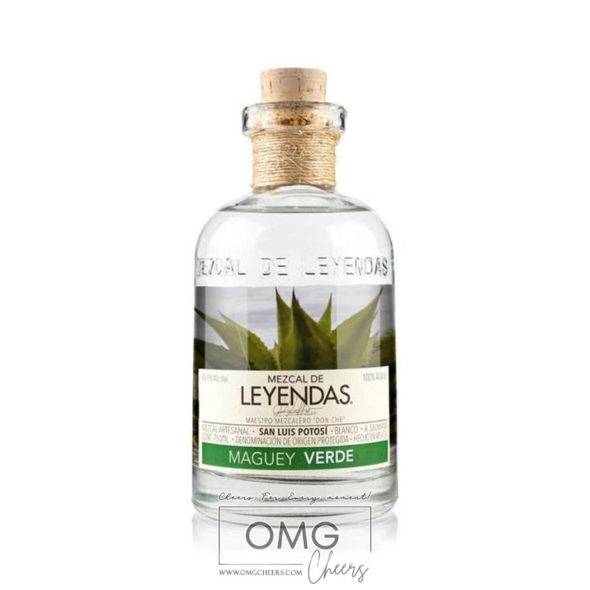 Mezcal de Leyendas Maguey Verde Blanco Mezcal Artesanal 750 ml