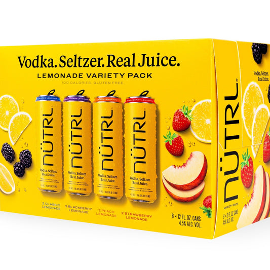 NUTRL Lemonade Variety 8 Pack, 120 oz