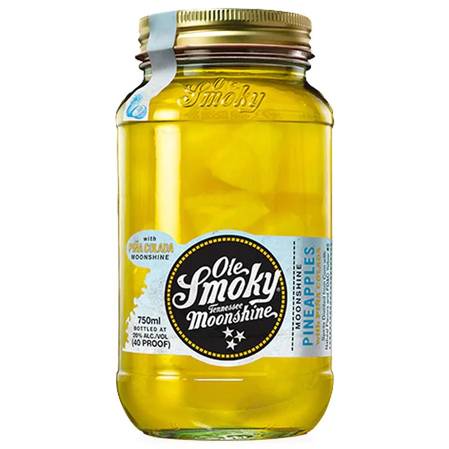 Ole Smoky Moonshine Pineapples with Pina Colada