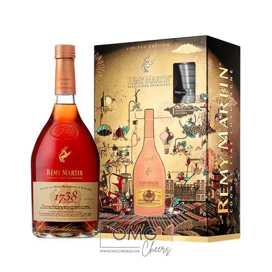 Remy Martin Limited Edition 1738 Accord Royal Cognac w/Jigger Vap 700ml