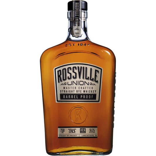 Rossville Union Master Crafted Barrel Proof Rye