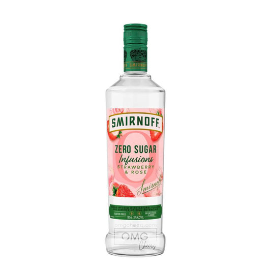 Smirnoff Zero Sugar Infusions Strawberry and Rose 750 ml