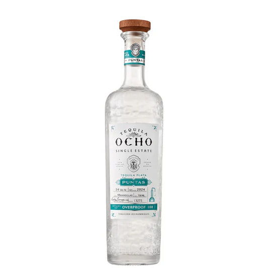 Tequila Ocho Plata Puntas Overproof 750ML