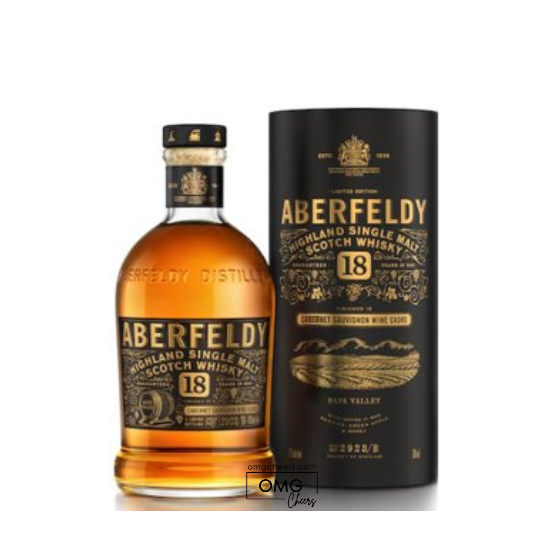 Aberfeldy Finished in Cabernet Sauvignon Wine Casks 18 year 750ml