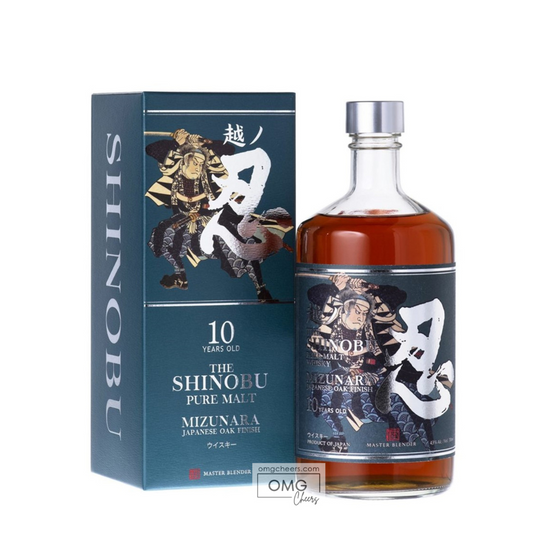 Shinobu 10 Years Old Pure Malt Whisky Aged in  Mizunara Oak Finish, 750 ML