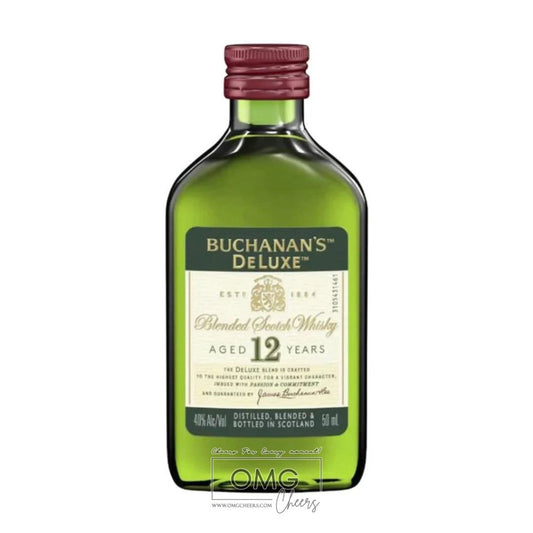 Buchanans Deluxe Blended Scotch Whiskey (SINGLES) 12 year 50ml