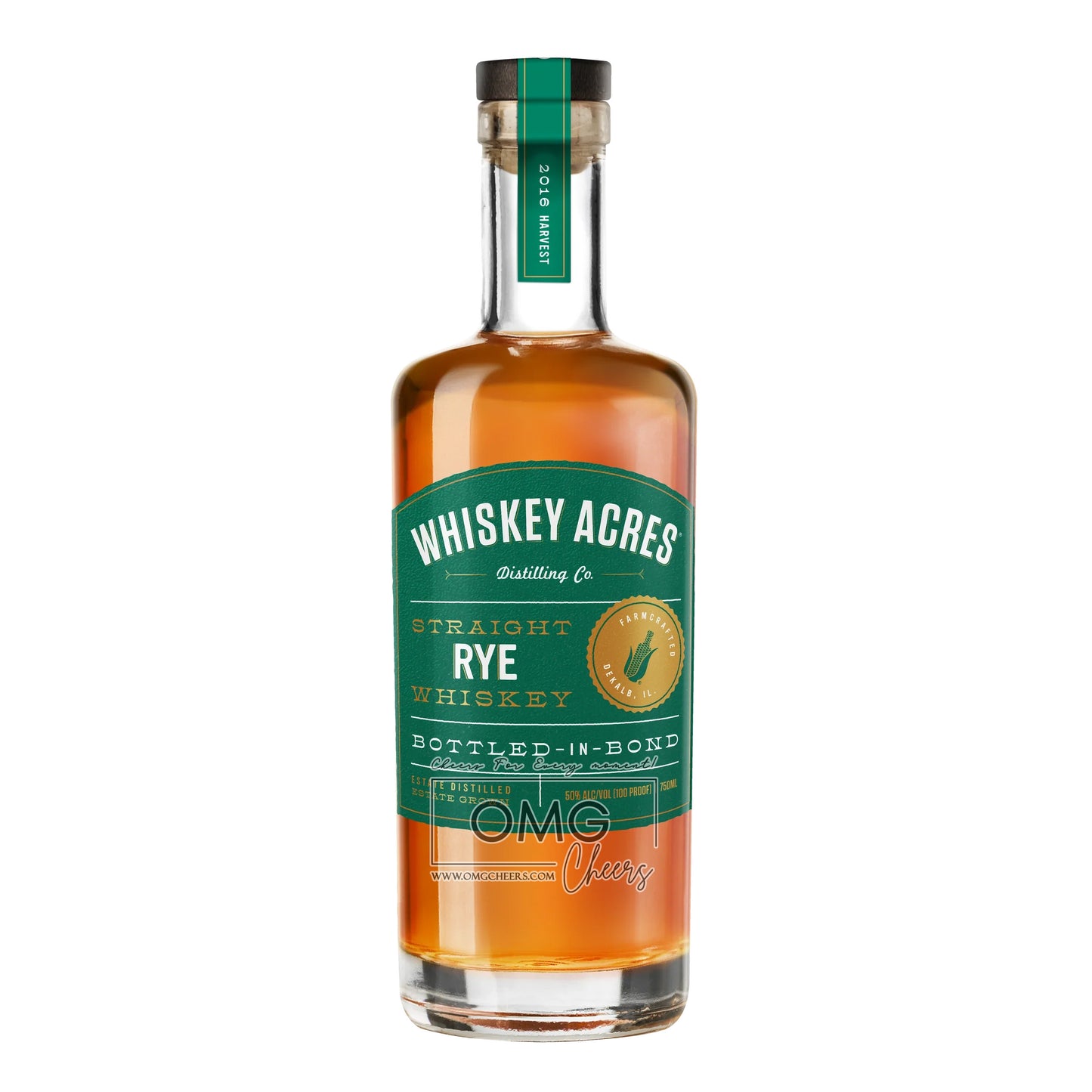 Whiskey Acres Farm Crafted Bottled in Bond Rye Whiskey 750ML