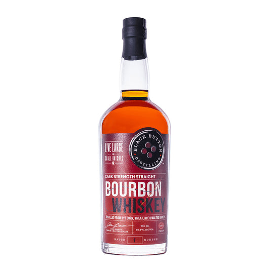 Black Button Cask Strength Single Barrel Straight Bourbon Whiskey 750 ml