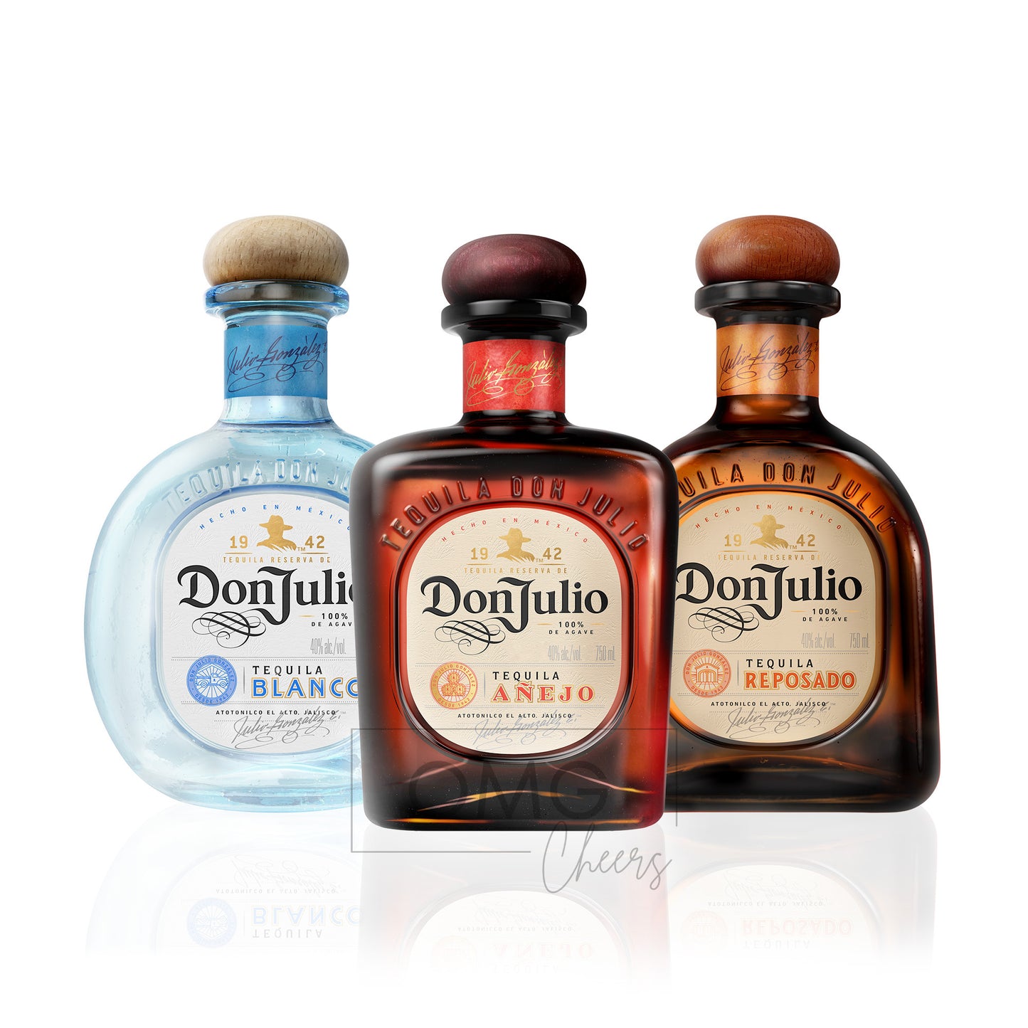 Don Julio Tequila Bundle: Añejo, Blanco & Reposado