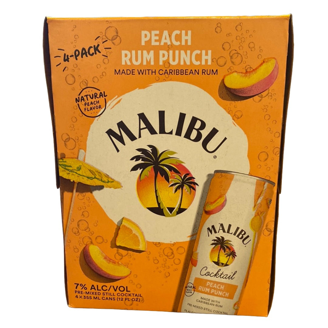 Malibu Peach Rum Punch, 355 ML