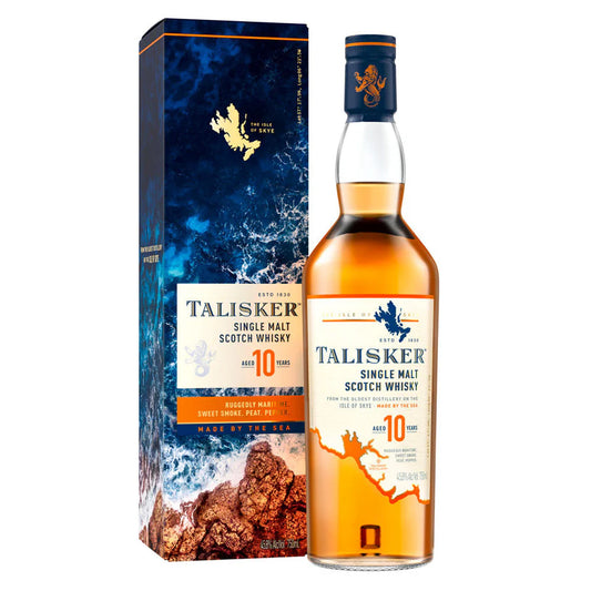 Talisker 10 Year Old Island Single Malt Scotch Whisky 750 ml